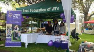 Selling cakes at the Redland Fair.